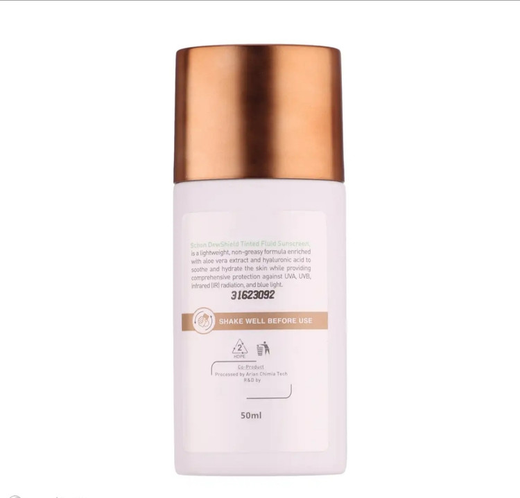 ضد آفتاب رنگی فلوئیدی شون Tinted با SPF 50 حجم 50 میلی لیتر