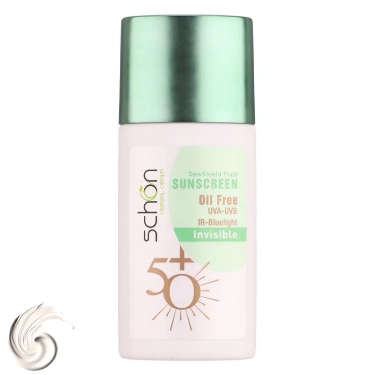 فلوئید ضد آفتاب بی رنگ شون مدل invisible با Spf50 حجم 50 میلی لیتر