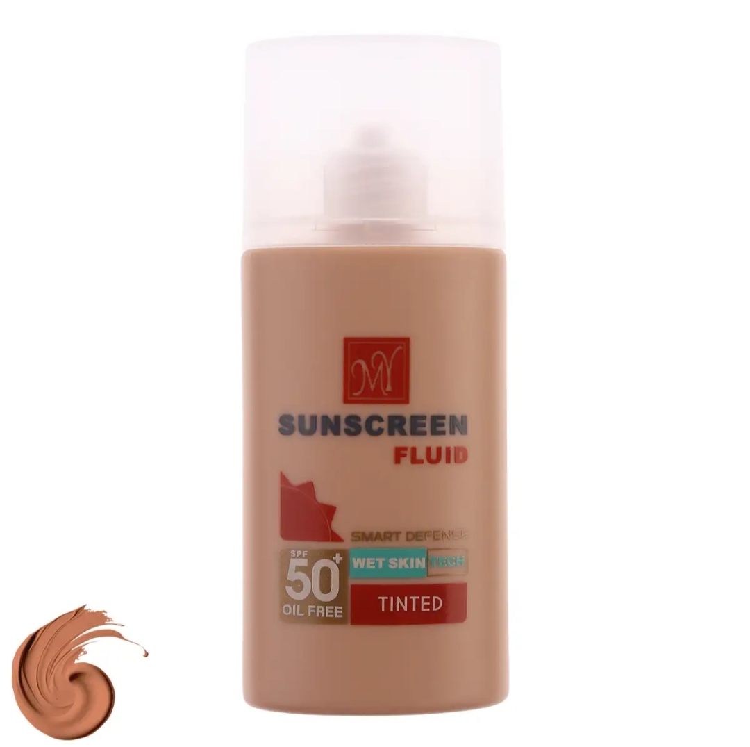 ضد آفتاب فلوئید رنگی مای مدل Smart Defense با Spf50 حجم 50 میلی لیتر