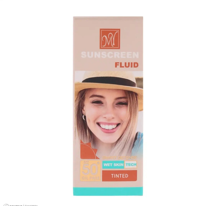 ضد آفتاب فلوئید رنگی مای مدل Smart Defense با Spf50 حجم 50 میلی لیتر