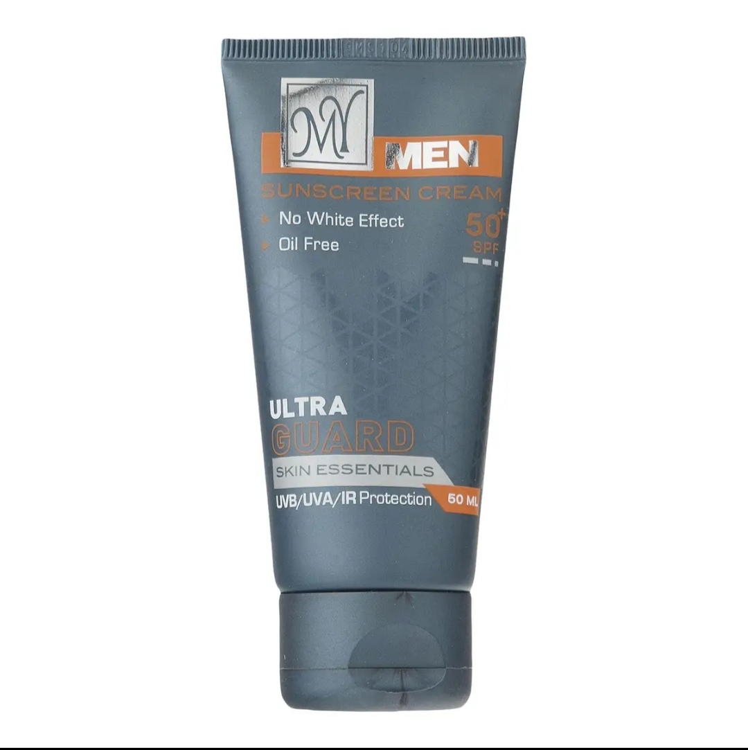 کرم ضد آفتاب بی رنگ مای با SPF50 مناسب آقایان حجم 50 میلی لیتر