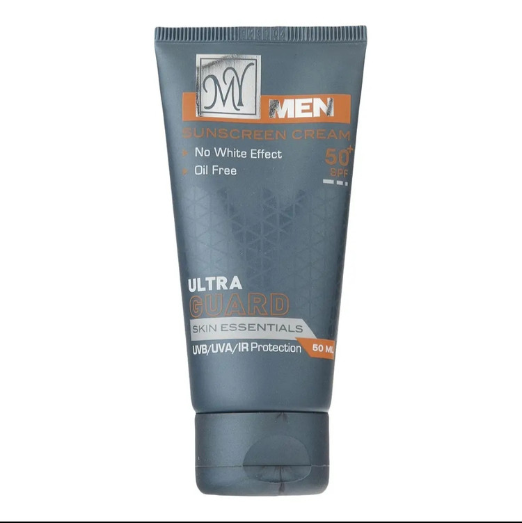 کرم ضد آفتاب بی رنگ مای با SPF50 مناسب آقایان حجم 50 میلی لیتر
